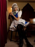 cosplay美女套图 c77 Sakuya Izayoi　白丝假发扮相(1)(8)